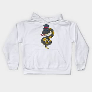 Snake with Hat Kids Hoodie